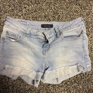 Celebrity Pink Light Wash Denim Shorts